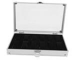Worgeous White Metal Watch Holder with 12 Grid Slots for Storaging Use Dustproof and Protective V1189-LWWAL-20260327-03467