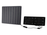 Solar Exhaust Fan Kit 12V 20W Solar Panel Fan with Switch Control for Outdoor Chicken Coop V1294-YM0901-3111250015711