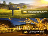 Solar String Lights Outdoor, 2 Pack LED Solar Outdoor Lights Solar Fairy Lights with 8 Lighting V1107-124-50199-WAR3