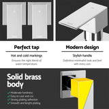 Cefito Shower Twins Tap Wall Bath Taps Brass Hot Cold Basin Bathroom Chrome SHOWER-A2-TAP-SI