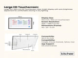 Kitchee 15.6" Digital Calendar Smart Family Planner - 39.5cm Touchscreen Black V238-SUPDZ-41973800796240