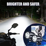 2 Pcs Phare Motorcycle Feux Additionnels LED Compatible with Road 4X4 ATV V1237-MS-626-336
