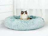 PaWz Pet Bed Cat Dog Donut Nest Calming L Teal Large PT1035-L-TL