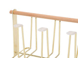 Cup Drying Rack 6 Hooks Non Slip Metal Cup Bottle Holder with Drain Tray for Kitchen V1294-YM0901-3118250163111