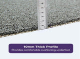 EQUIPMED Washable PVC Anti-Slip Loofah Bath and Shower Mat, Large, 60 x 60cm V219-STAMATFTG60A