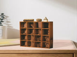 Wall Mounted Figures Display Shelves Rack Retro Wooden Figures Display Case for Home Bedroom 16 V1294-YM0703-3117230122711