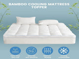 1500GSM Bamboo Mattress Topper Extra Thick 10CM Bed Topper Single 90 x 191 40 cm V201-W13484774