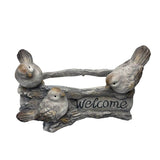Welcome W 3 Birds Planter W Hole & Plug 38x23cm V637-49451WEL