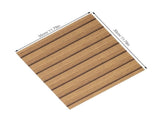 Waterproof Khaki Wood Grain Wall Sticker Panels Self Adhesive for Modern Home Decoration V1369-AZ3-W-19196