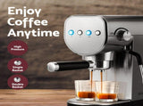 Devanti Cordless Wet Dry Vacuum Mop plus Coffee Maker Machine Espresso VAC-1809-CM-03-SS