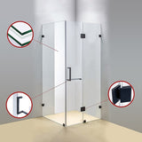 1200 x 900mm Frameless 10mm Glass Shower Screen By Della Francesca V63-830261