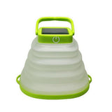 2Pcs Collapsiable Solar Lamp -Black and Green V1263-JX-7438