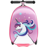 VEVOR Ride-on Luggage 20-inch Kids Scooter Suitcase with Flash Wheels Purple V952-FDDQXXLXHBK2ZFUMR001V0