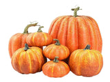 7pcs Simulated Pumpkin Glossy Paint Lightweight Creative Reusable Foam Pumpkin for Decoration Prop V1294-YM0901-3115240060512