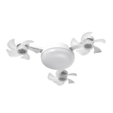 Ceiling Fan with and Remote E26 E27 3 Speeds 3 Colors 2 Timers Quiet Foldable Modern LED Fan V1294-YM0901-3119250023611