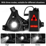 Reflective Running Gear with LED Chest Light, Weatherproof Night Running Vest V1263-JX-3843