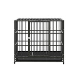 i.Pet Dog Cage Crate Large Puppy Cat Anti-Bite Pet Kennel Wheels w/Tray Metal PET-DOG-CAGE-95