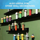 6-Pack Black Acrylic Vinyl Record Wall Shelves, Floating LP Display Racks V1188-MS-731-043