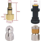 Drain Cleaning Sewer Hose Kit Compatible with Karcher K2 K3 K4 K5 K6 K7 and Lavor Pressure Washers, V1237-ZY-528-043