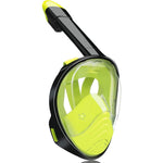 Yellow Full Face Snorkel Mask Swimming Breath Dry Diving Goggle Scuba Glass Anti-Fog AU S V201-W12783346