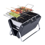 Portable Foldable Charcoal BBQ Grill with Compact Metal Frame Cooking Grate for Camping, Picnics V1189-LC-HW-00671