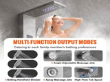 Shower Panel System, 6 Shower Modes, LED & Screen Hydroelectricity Shower Panel Tower, Rainfall, V952-FTYS6CS2MSDPKUG3WV9