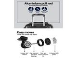 Wanderlite 20in 28in Luggage 2Set with Zipper Lock Carry On Hard Shell Travel Suitcase Luggage Case LUG-ABS-ECO-2SET-BK