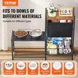 VEVOR Pet Feeding Station with Storage Dog Food & Toy Organizer Raised Dog Bowls V952-JSCCHSWJ3622FIZLTV0