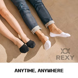 10X Small Daily No Show Sock - MULTI COLOUR	5X Rexy Daily No Show Ankle Socks Small Non-Slip Breath V274-GM-RXCNOS-S10-MUT