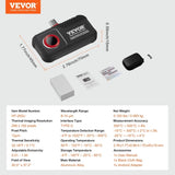 VEVOR Thermal Imaging Camera for Android, 256 x 192 IR Resolution Infrared Thermal Imager with V952-KDSRCXY25619HODHKV0