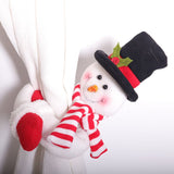 Christmas Flannel Throw Blanket and Snowman Curtain Tieback Set, 150*130cm Thick Fleece Sofa Blanket V888-ELOSUNG54140