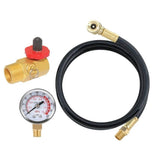 Air Tank Repair Kit with Valve, Pressure Gauge, and 4 Feet Air Tank Hose V1192-AZ-W-23170