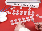 100 Strips 600 Pots Empty Paint Pots, Acrylic Paint Pots for Classrooms School Arts Crafts Painting V1370-AZ4-08334