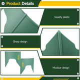 36PCS Plant Protector Rings, Plastic Planting Grow Rings, Spliceable Protective Round Edging, for V1369-AZ3-W-08798