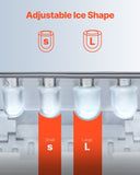 VEVOR Portable Countertop Ice Maker 33Lbs/24H Self-Cleaning with Scoop Basket V952-ZDBTMSZBJTSBYTG9FV3