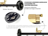 High Pressure Water Spray Broom Car Chassis Undercarriage Cleaner Washer 4000PSI V201-CLN4000BL8AU