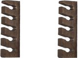 1 Piece Wall Mounted Wooden Hat Rack and Cap Holder, Brown V1237-MS-912-077
