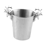 Wine Bucket with Polished Plated Silver Surface and Deer Head for Hotel Bar and House Use V1192-AZ-W-25249