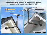 Long Arm Mount for Starlink Gen 3 Standard, Adjustable Telescoping Roof & Wall Bracket, 90&deg180&deg V1181-ZY005