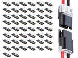 2-Pin Solderless Wire Connector Compact Plug for LED Strips & 1822 AWG Cables, Copper & V1366-AZ2-W-10888
