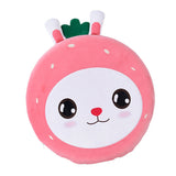 Round Floor Cute Cartoon Strawberry Rabbit Soft Skin Friendly Slip Resistance Round Pillow V1294-YM0901-3117240183111