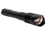 P99 Retractable Zoom Flashlight Aluminum Alloy USB Charging Flashlight for Outdoor V1294-YM0901-3119210017711