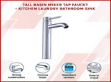 Tall Basin Mixer Tap Faucet -Kitchen Laundry Bathroom Sink V63-826191
