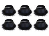 6Pcs Feather Cloth Lampshade Blue Hotel Chandelier Wall Lamp Decoration Protective Cover V1294-YM0718-3119200176211