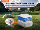 Portable Toilet for Camping, Porta Potty with Carry Bag, 5.3 Gal Waste Tank & 3.2 Gal Flush Tank, V952-DCX53GAL32GALWN45V0