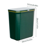 Hanging Kitchen Trash Can With Lid Double Open Lid Design Kitchen Trash Can Kitchen Cabinet Door V1192-AZ-W-27728