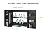 Bathroom Mirrored Cabinet Wall Storage Organizer V178-66790