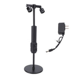 LED Cordless Table Lamp Iron Dual Heads Warm Lighting Rechargeable Portable 2 Light Desk Lamp for V1294-YM0901-3119250005311