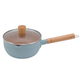 Sauce Pan Stick Proof Aluminum Alloy Multi Functional Milk Pot with Wooden Handle for Induction Gas V1294-YM0512-3118220271612