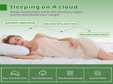 800GSM Mattress Topper Viscose Derived from Bamboo, Thick Pillowtop Fitted Mattress Cover with 45cm V1317-TOP-AUS-CL-LV
